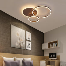 Carica l'immagine nel visualizzatore di Gallery, Plafoniera LED Cerchi Sovrapposti – Stile Nordico in Acrilico Bianco