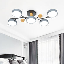 Carica l'immagine nel visualizzatore di Gallery, Nordic Simple Log Macaron Living Room LED Ceiling Light