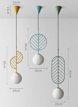 Carica l'immagine nel visualizzatore di Gallery, Simple Bar Restaurant Study Cafe Macaron Leaf Chandelier