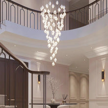 Carica l'immagine nel visualizzatore di Gallery, Nordic Minimalist Ceramic Magnolia Dining Room Bedroom Bedside Staircase Petal Chandelier