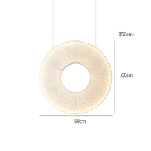 Carica l'immagine nel visualizzatore di Gallery, Pleated Chandeliers Japanese Designer Creative Dining Room Bedroom