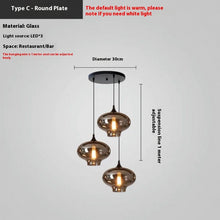 Carica l'immagine nel visualizzatore di Gallery, Modern Restaurant Ideas Personality Glass Lamp