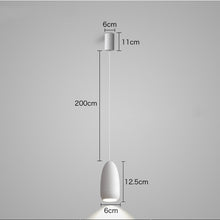 Carica l'immagine nel visualizzatore di Gallery, Lampada a Sospensione “Bullet” – LED Moderna in Alluminio, Design Minimal e Raffinato
