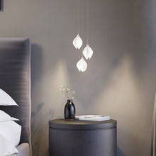Carica l'immagine nel visualizzatore di Gallery, Nordic Minimalist Ceramic Magnolia Dining Room Bedroom Bedside Staircase Petal Chandelier