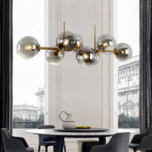 Carica l'immagine nel visualizzatore di Gallery, Lampadario Moderno in Vetro – Design Nordico Minimal per Soggiorni di Charme