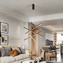 Carica l'immagine nel visualizzatore di Gallery, Lampadario Duplex in Vetro