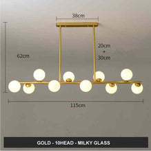 Carica l'immagine nel visualizzatore di Gallery, Modern Minimalist Glass Bubble Ball Lamp Nordic Restaurant