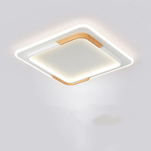 Carica l'immagine nel visualizzatore di Gallery, Plafoniera Nordica in Legno – Design Geometrico per la Camera da Letto