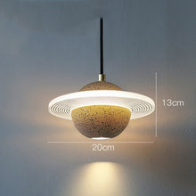 Carica l'immagine nel visualizzatore di Gallery, Planet Small Chandelier Red Single Head Bedroom Bedside Lamp