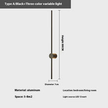 Carica l'immagine nel visualizzatore di Gallery, Rotatable Minimalist Strip Wall Lamp Simple Modern Living Room Wall Light Bulb
