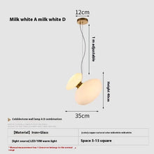 Carica l'immagine nel visualizzatore di Gallery, Lampadario Design Nordico Multicolore in Vetro Soffiato – LED Decorativo per Living, Ristoranti o Reception