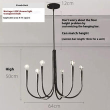 Carica l'immagine nel visualizzatore di Gallery, Lampadario Oro a 9 Bracci | Stile Nordic French | Regolabile e Scultoreo