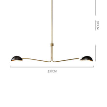 Carica l'immagine nel visualizzatore di Gallery, American Minimalist Full Copper Creative Fashion Chandelier