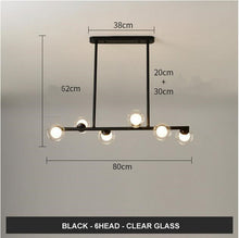 Carica l'immagine nel visualizzatore di Gallery, Modern Minimalist Glass Bubble Ball Lamp Nordic Restaurant