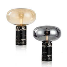 Carica l'immagine nel visualizzatore di Gallery, Lampada a sfera in vetro postmoderna di lusso, semplice e di design, per camera da letto e soggiorno