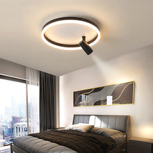 Carica l'immagine nel visualizzatore di Gallery, Plafoniera LED Oro con Faretti – Illuminazione Doppia e Stile Contemporaneo