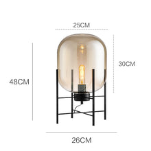 Carica l'immagine nel visualizzatore di Gallery, Modern Scandinavian Industrial Style Glass Tetrapod Table Lamp