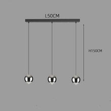 Carica l'immagine nel visualizzatore di Gallery, Restaurant Cafe Bar Living Room Ball Long Line Chandelier