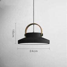 Carica l'immagine nel visualizzatore di Gallery, Bedside Dining Room Macaron Wood Ring Single Head Chandelier