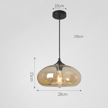 Carica l'immagine nel visualizzatore di Gallery, Nordic Modern Loft Pendant Lamp Glass Lustre Industrial Decor Hanging Lights Fixtures