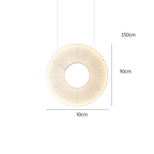 Carica l'immagine nel visualizzatore di Gallery, Pleated Chandeliers Japanese Designer Creative Dining Room Bedroom