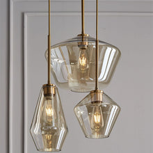 Carica l'immagine nel visualizzatore di Gallery, Nordic Modern Minimalist Cafe Bar Light Luxury Glass Single Head Small Chandelier