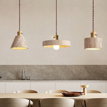 Carica l'immagine nel visualizzatore di Gallery, Modern Cream Style Yellow Cave Stone Chandelier