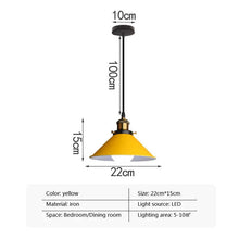 Carica l'immagine nel visualizzatore di Gallery, Simple Living Room Bedroom Study Single-head Droplight