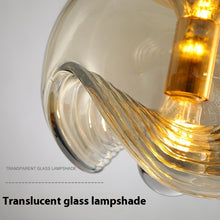 Carica l'immagine nel visualizzatore di Gallery, Lampadario in Vetro Moderno