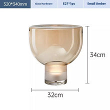 Carica l'immagine nel visualizzatore di Gallery, Post-modern Glass Lamp Light Luxury Artistic Lamp Bedroom Bedside Lamp
