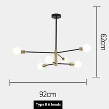 Carica l'immagine nel visualizzatore di Gallery, Lampadario Nordico a Sfere LED – Design Minimal per Sala da Pranzo