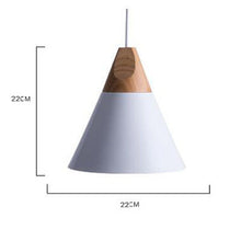 Carica l'immagine nel visualizzatore di Gallery, Lampada Sospesa “Nordic Cone” – Minimal Colorata in Alluminio