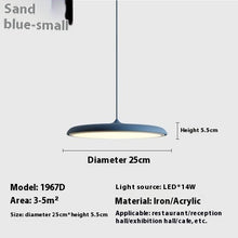 Carica l'immagine nel visualizzatore di Gallery, Dining Room Chandelier Macaron Flying Saucer Artistic Lamp