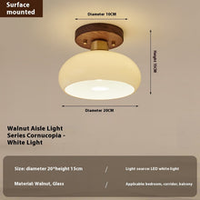 Carica l'immagine nel visualizzatore di Gallery, New Chinese Style Corridor Aisle Light Luxury Walnut Multi-table Lamp
