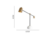 Carica l'immagine nel visualizzatore di Gallery, Simple Marble Metal Model Hotel Table Lamp