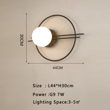 Carica l'immagine nel visualizzatore di Gallery, Modern Minimalist Hotel Living Room Background Wall Light
