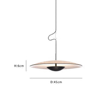 Carica l'immagine nel visualizzatore di Gallery, Lampadario a sospensione UFO – Design nordico in legno o nero opaco