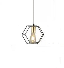Carica l'immagine nel visualizzatore di Gallery, Loft Industrial Style Special-shaped Iron Droplight American Retro Living Room Restaurant Acrylic Aidi