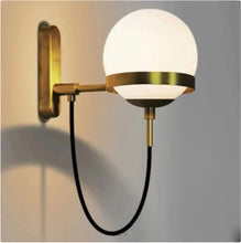 Carica l'immagine nel visualizzatore di Gallery, Glass Ball Wall Lamp Retro Restaurant Simple Hotel Bedside Lamp