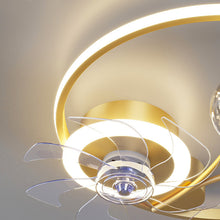 Carica l'immagine nel visualizzatore di Gallery, Lampadario moderno con ventilatore da soffitto senza pale, lampada da camera da letto