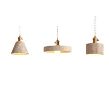 Carica l'immagine nel visualizzatore di Gallery, Modern Cream Style Yellow Cave Stone Chandelier