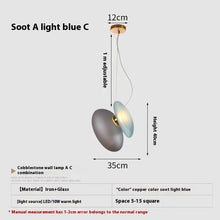Carica l'immagine nel visualizzatore di Gallery, Lampadario Design Nordico Multicolore in Vetro Soffiato – LED Decorativo per Living, Ristoranti o Reception