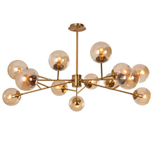 Carica l'immagine nel visualizzatore di Gallery, Study Bedroom Living Room Hotel LED Household Glass Chandelier