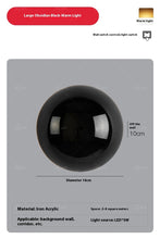Carica l'immagine nel visualizzatore di Gallery, Round Aisle Lamps Nordic Solar Eclipse Bedroom Bedside Wall Lamp