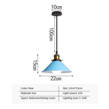 Carica l'immagine nel visualizzatore di Gallery, Simple Living Room Bedroom Study Single-head Droplight