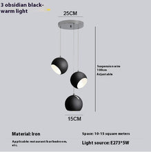 Carica l'immagine nel visualizzatore di Gallery, Ball Chandelier Post-modern Living Room Table Lighting Creative Art Bedroom Bedside Lamps