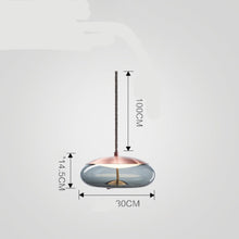Carica l'immagine nel visualizzatore di Gallery, Modern Minimalist Living Room Bar Creative Single Head Glass Chandelier
