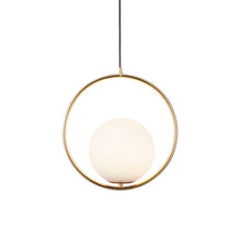 Carica l'immagine nel visualizzatore di Gallery, Simple Ball Glass Small Droplight Bedroom Bedside Single Headlight