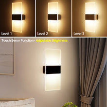 Carica l'immagine nel visualizzatore di Gallery, Applique LED Moderna da Parete – Doppia Emissione con Dimmer, Design Minimal
