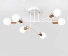 Carica l'immagine nel visualizzatore di Gallery, Bedroom Living Room Dining Room 6 Head Ceiling Lights Industrial Wind Iron Art